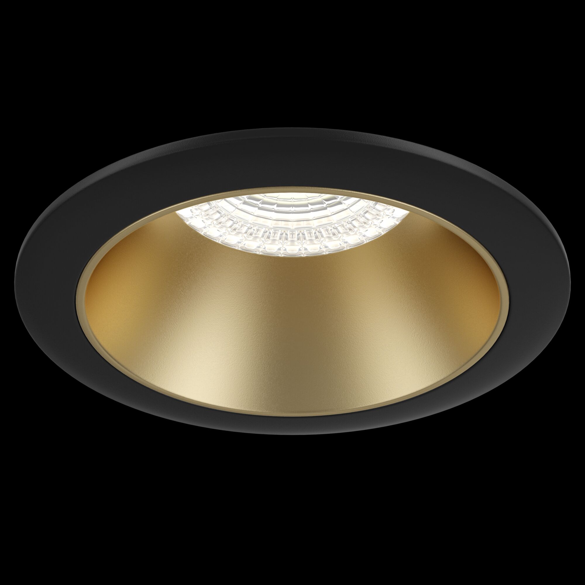 Встраиваемый светильник Maytoni SHARE DL051-1BMG, цвет черный;золотистый - фото 2