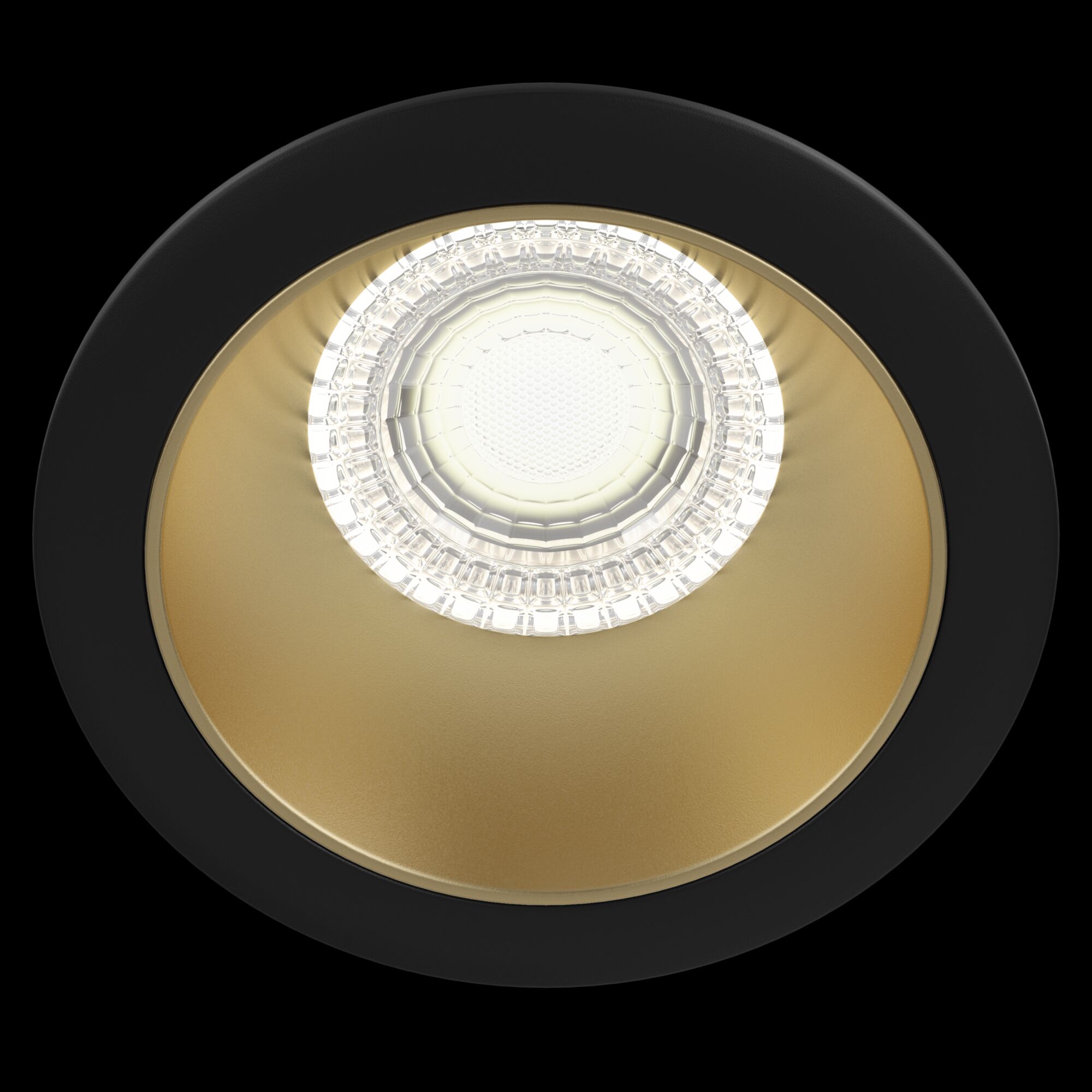 Встраиваемый светильник Maytoni SHARE DL051-1BMG, цвет черный;золотистый - фото 4