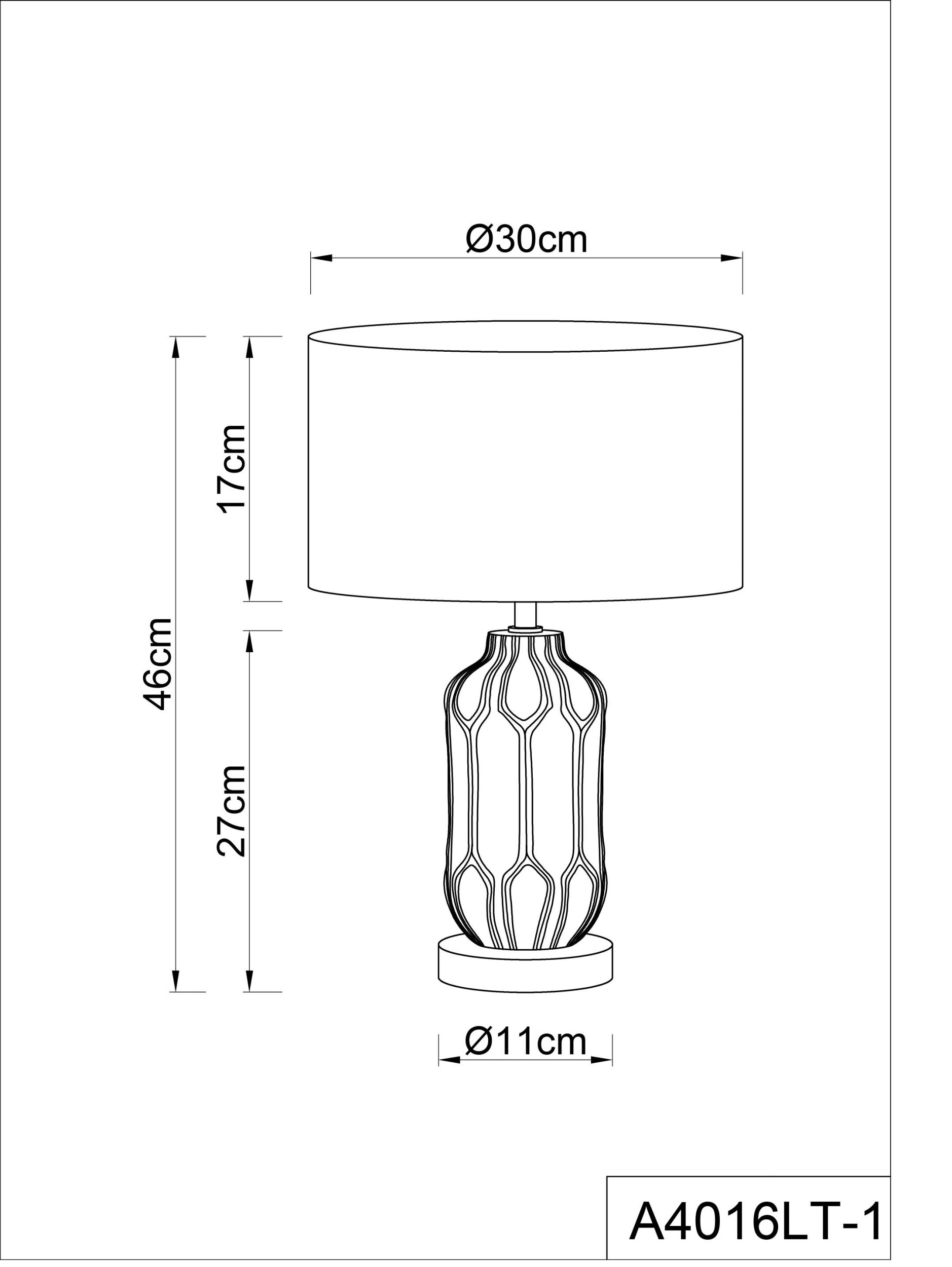 Настольная лампа Arte Lamp REVATI A4016LT-1BK, цвет черный - фото 5