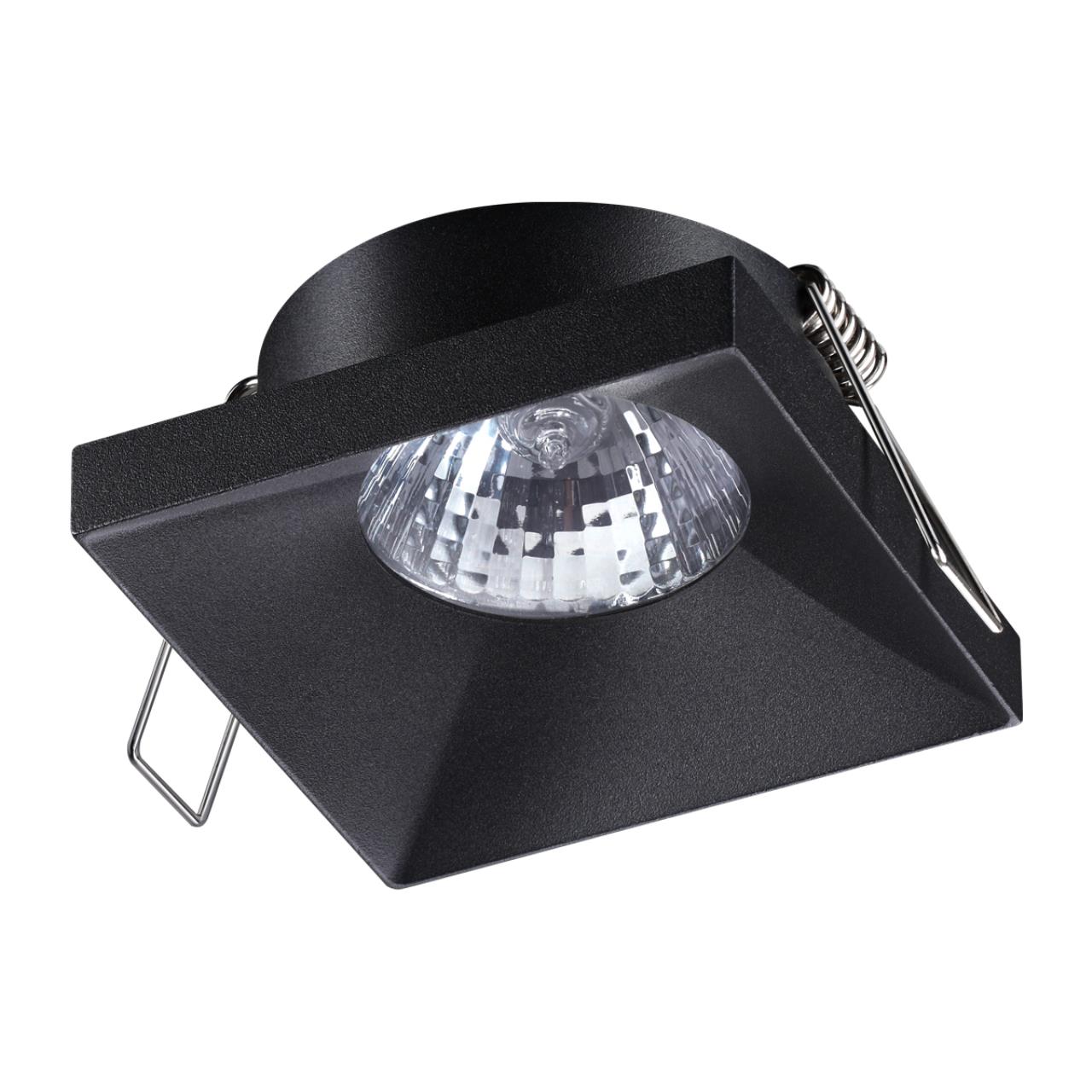Встраиваемый светильник Novotech SPOT 370741, цвет черный - фото 1