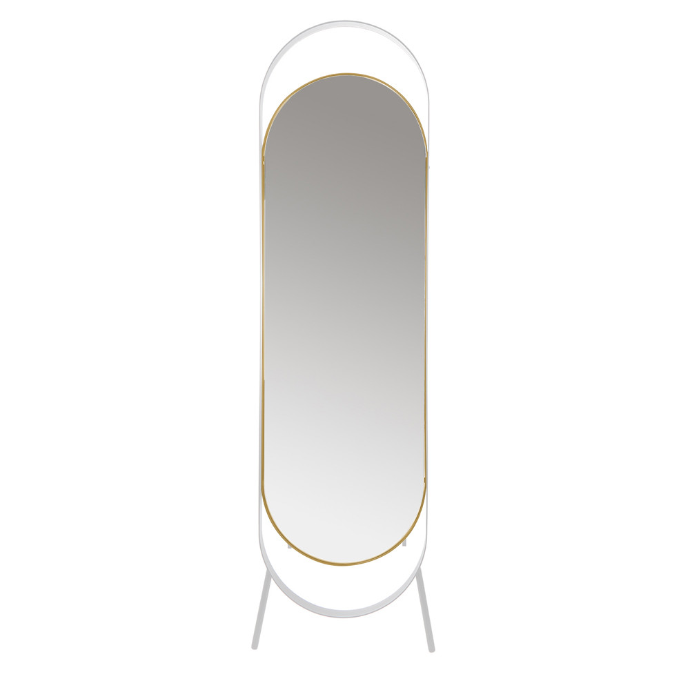Зеркало Runden ВИЛЛА V20168, цвет белый;золотистый - фото 1
