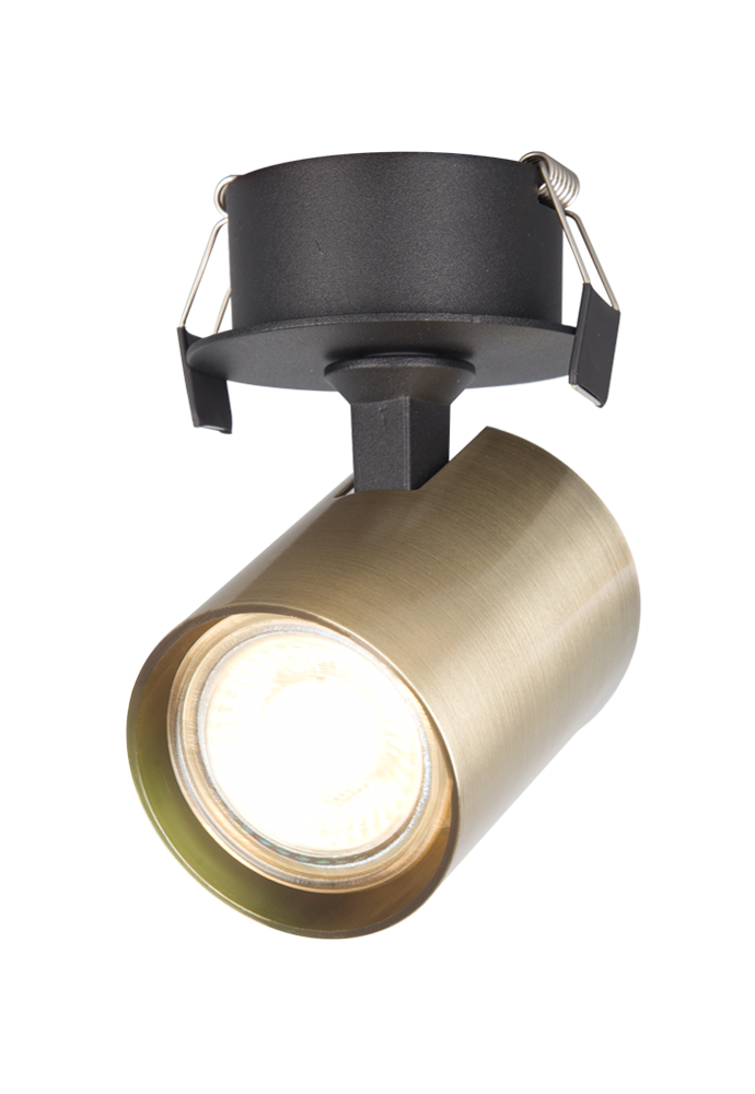 Встраиваемый светильник Crystal Lux CLT 017C BL-BZ, цвет черный;бронза - фото 1