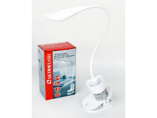 Настольная лампа Ultraflash UF-738 C01, цвет белый