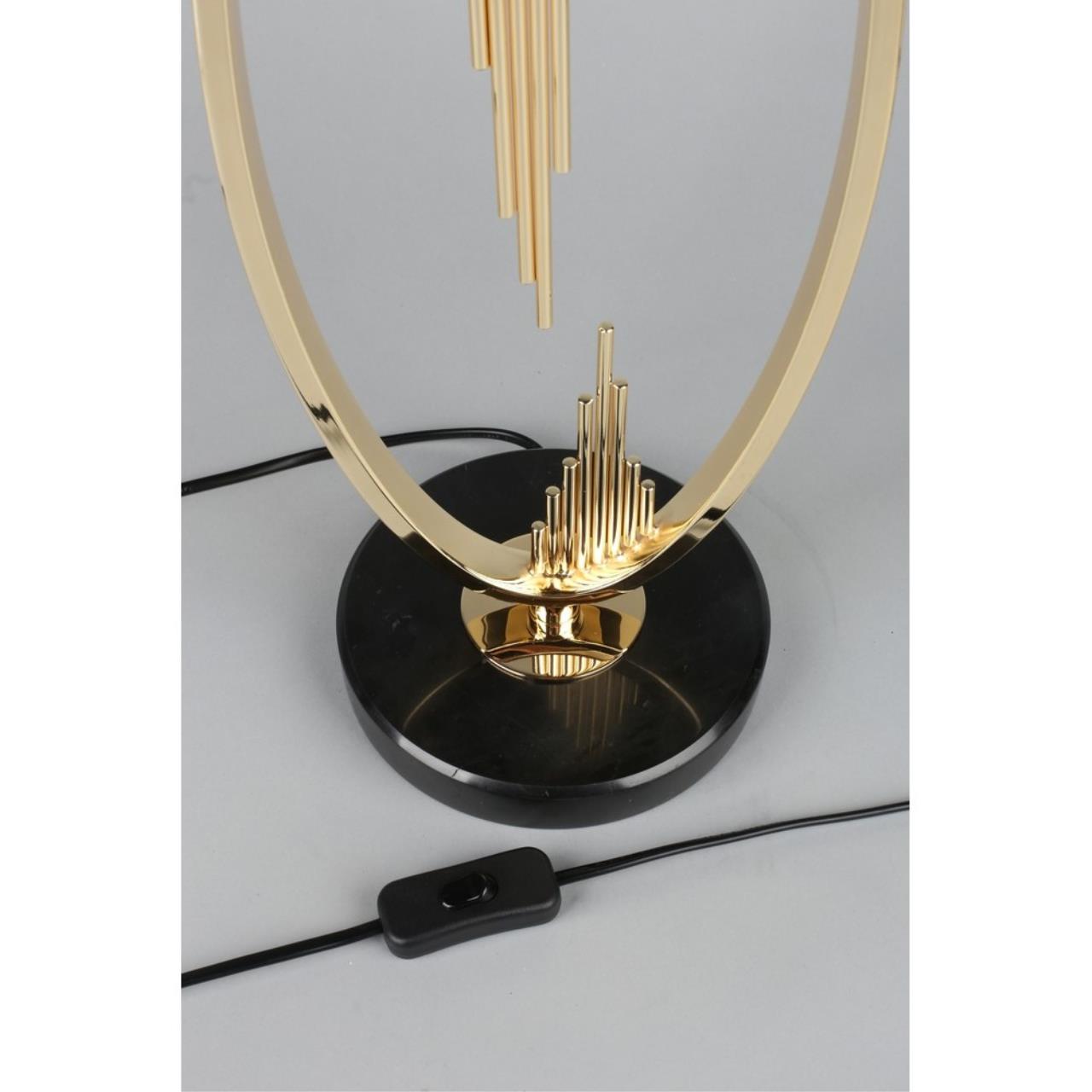 Настольная лампа Aployt LUIZA APL.740.04.01, цвет серый;золотистый - фото 5