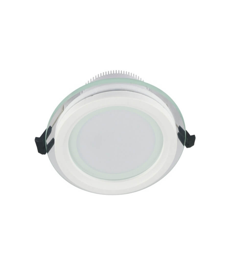Встраиваемый светильник Lumina Deco SALETO LDC 8097-ROUND-GL-12WSMD-D160 WT, цвет без плафона - фото 1