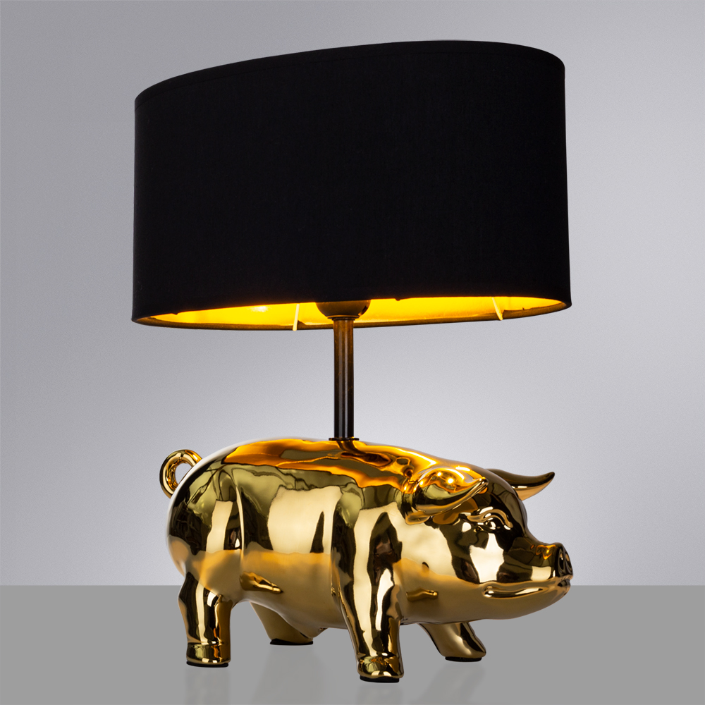 Настольная лампа Arte Lamp PROCYON A4039LT-1GO, цвет черный - фото 2