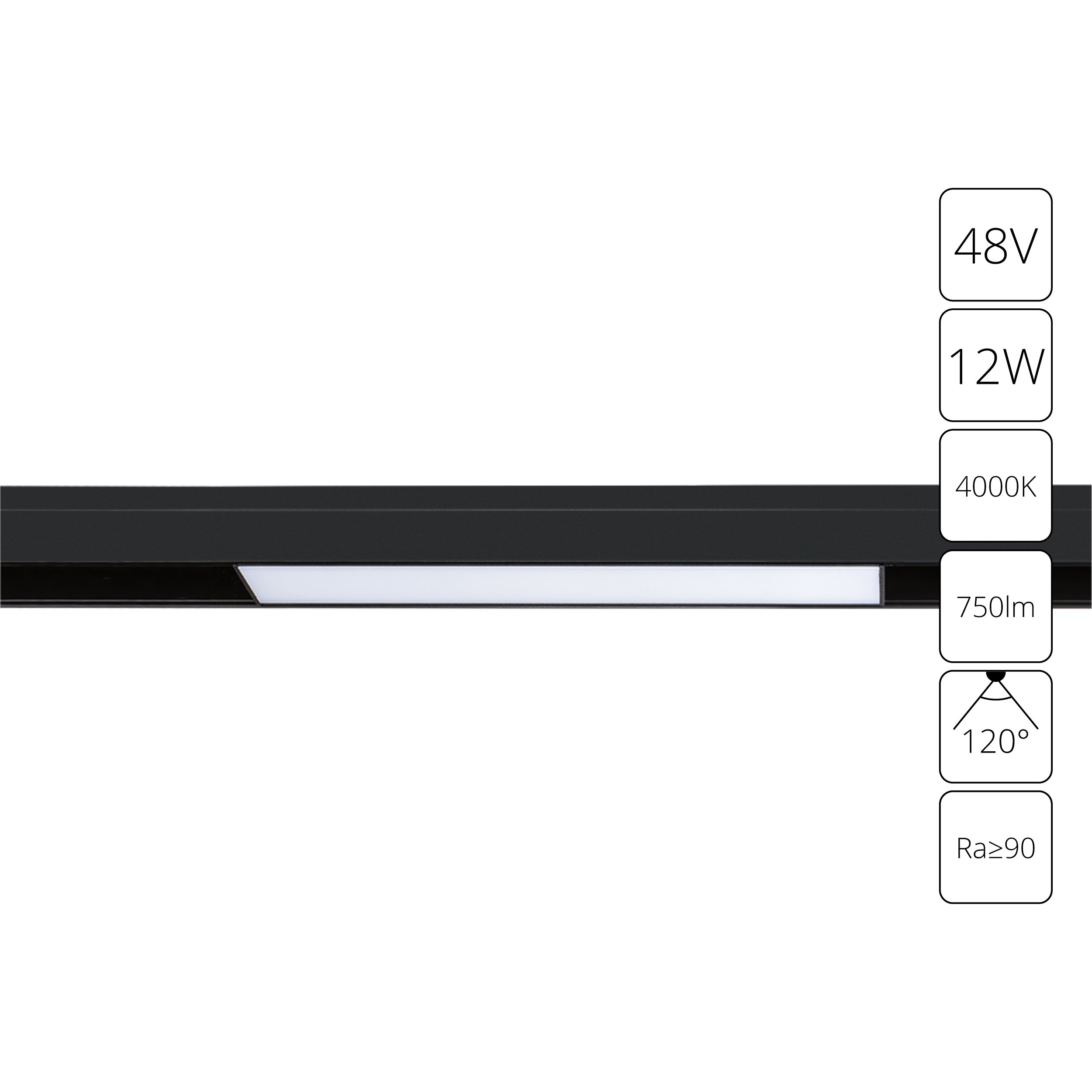 Магнитный трековый светильник LINEA (A4632PL-1BK)