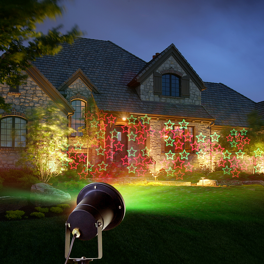 Лазерный проектор для улицы и дома, цвет черный 55132 - фото 5