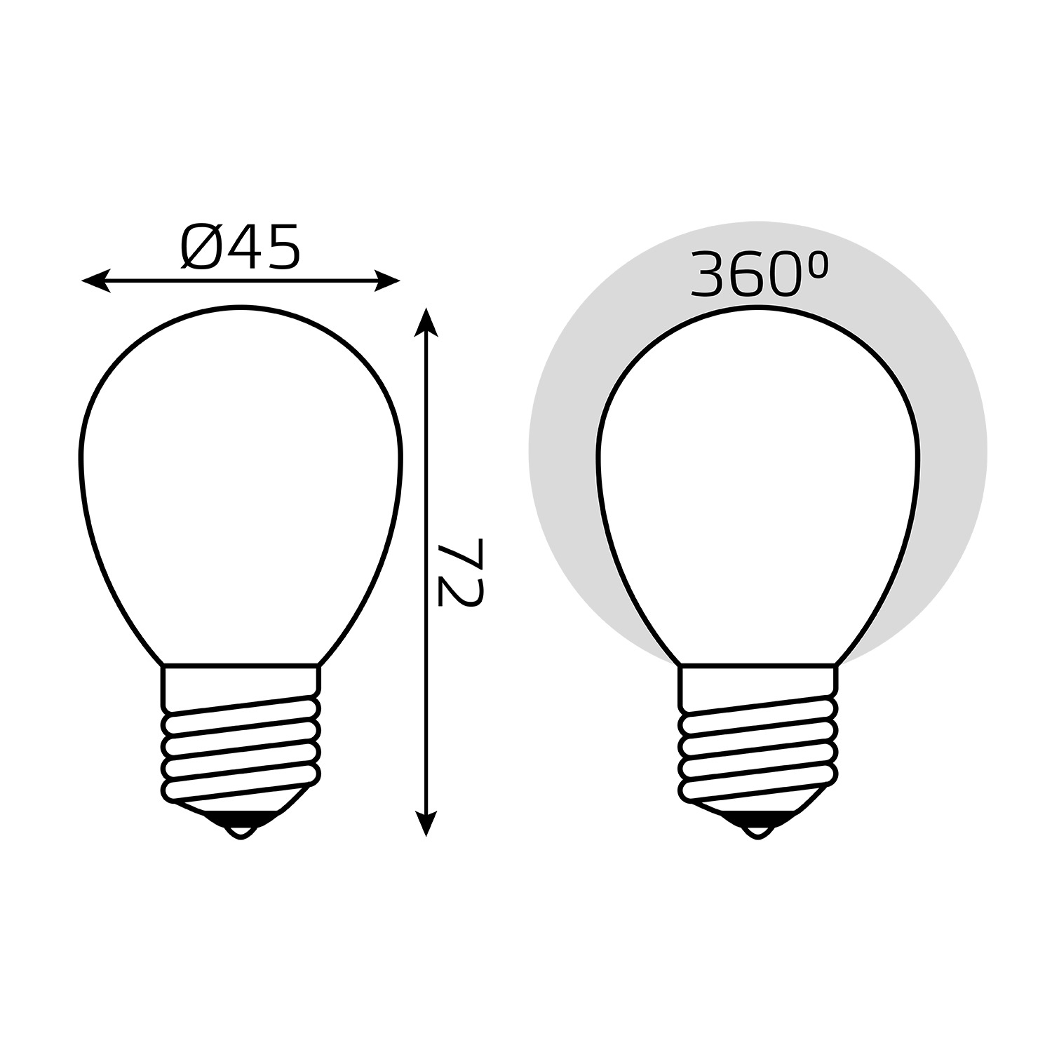 Лампочка Gauss Filament E27 105202109, цвет белый - фото 7