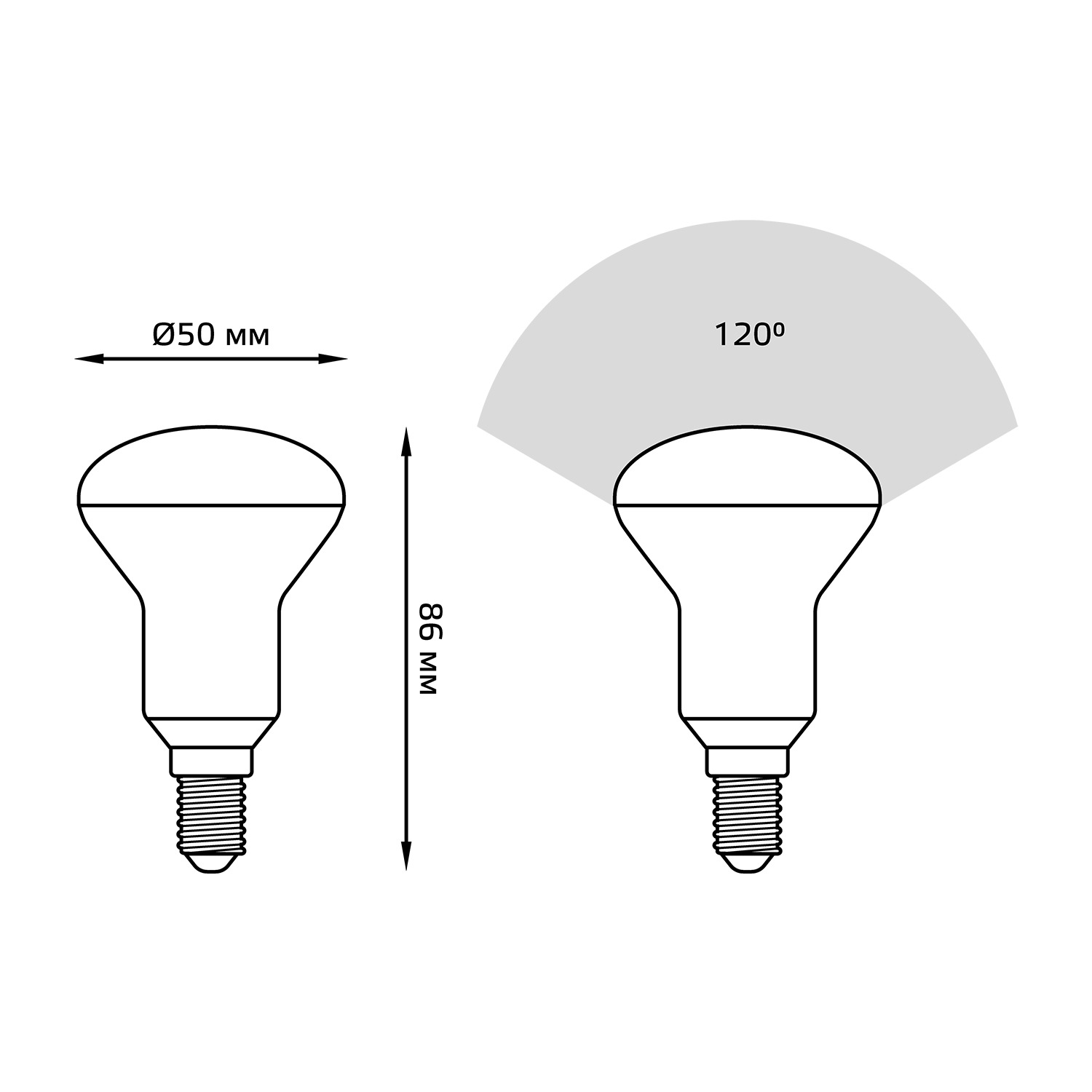 Лампочка Gauss  E14 106001306, цвет белый - фото 8