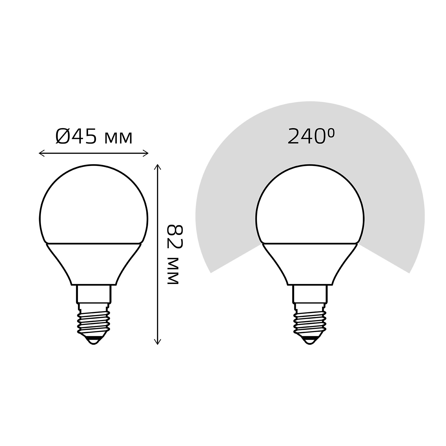 Лампочка Gauss Elementary E14 53132, цвет белый - фото 7