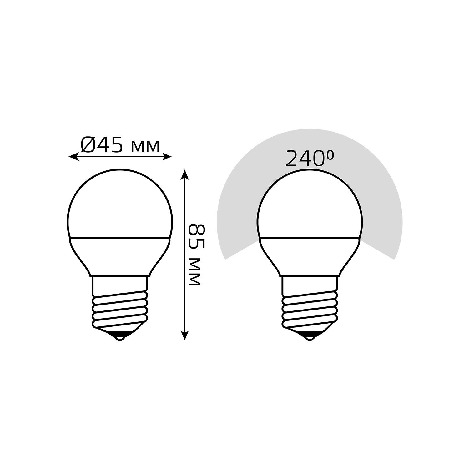 Лампочка Gauss Elementary E27 53232, цвет белый - фото 7