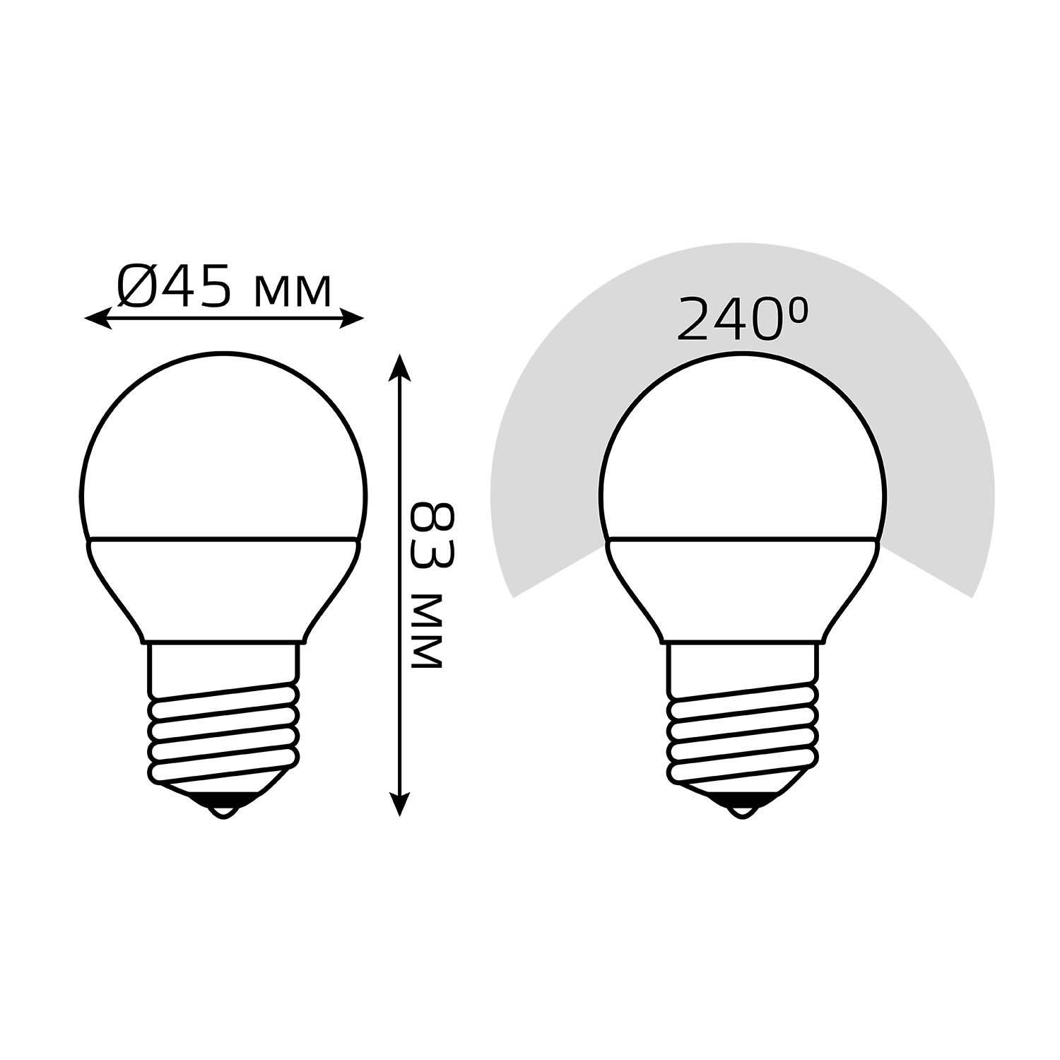 Лампочка Gauss Elementary E27 53217T, цвет белый - фото 6