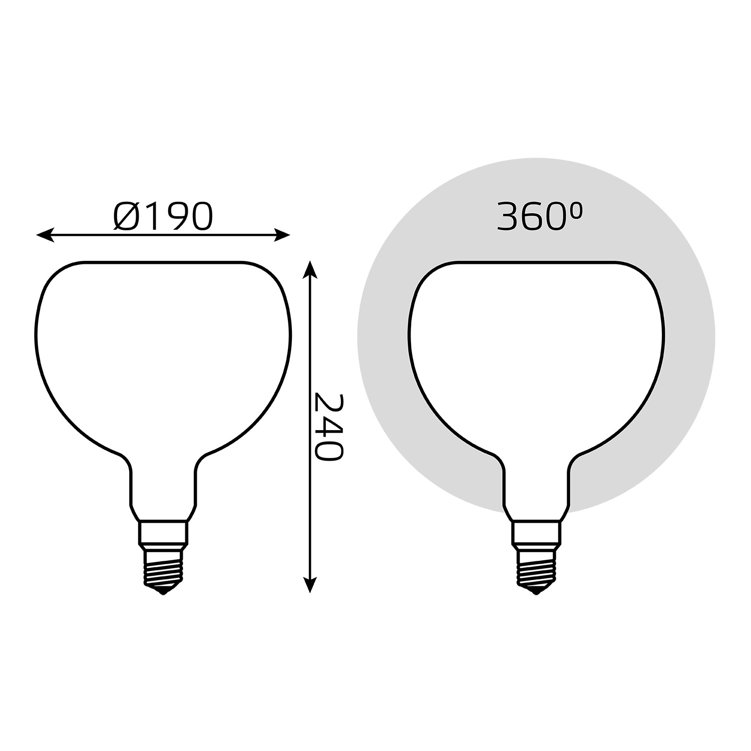 Лампочка Gauss Filament E27 1017802210-D, цвет белый - фото 5