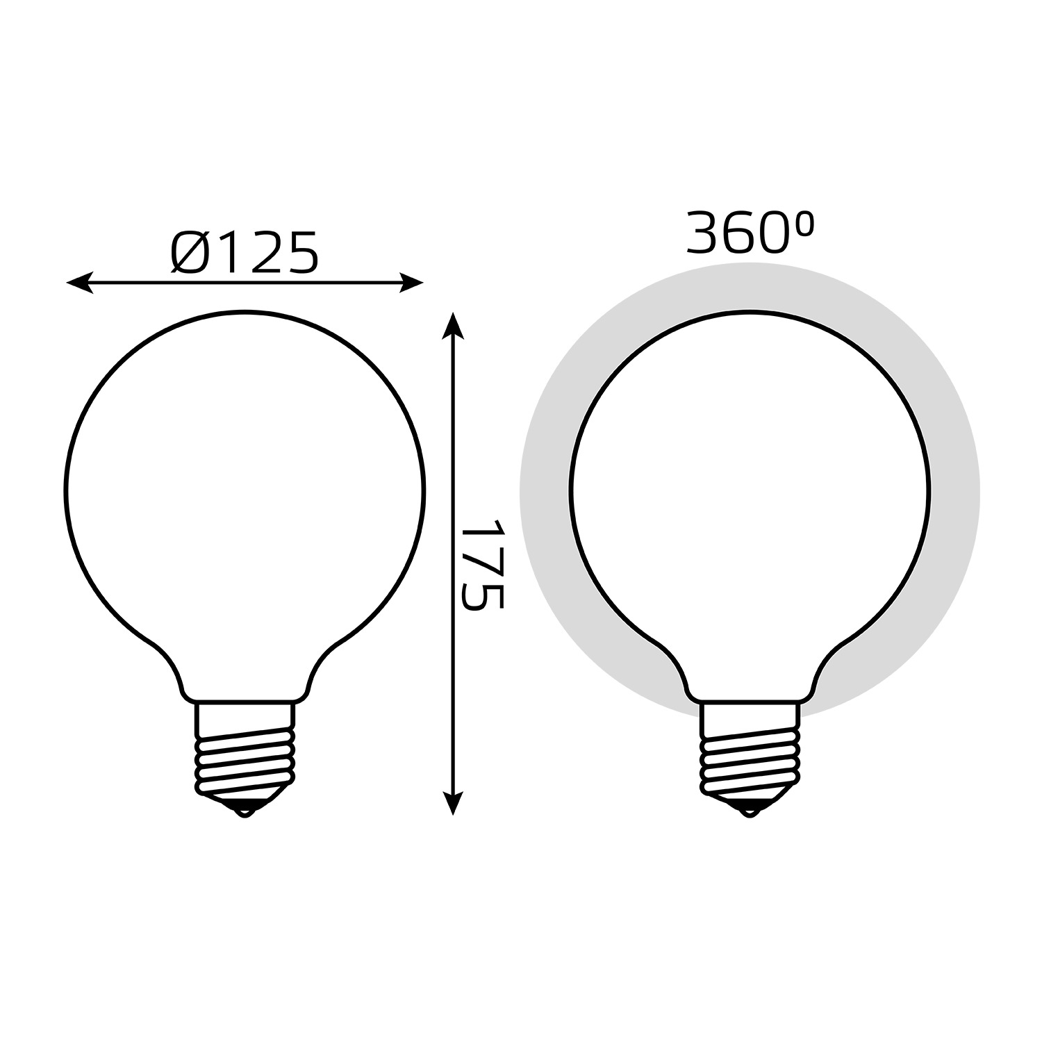 Лампочка Gauss Filament E27 187202210, цвет белый - фото 6