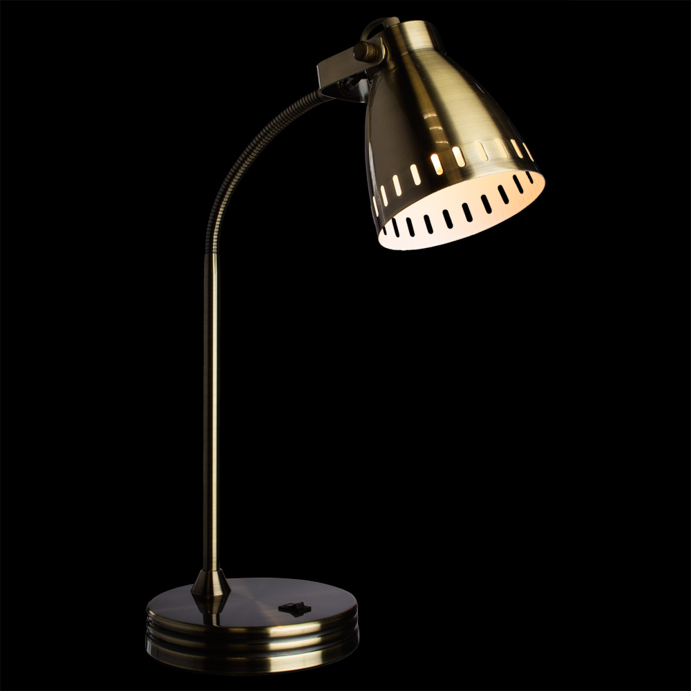 Настольная лампа Arte Lamp LUNED A2214LT-1AB, цвет бронза - фото 2