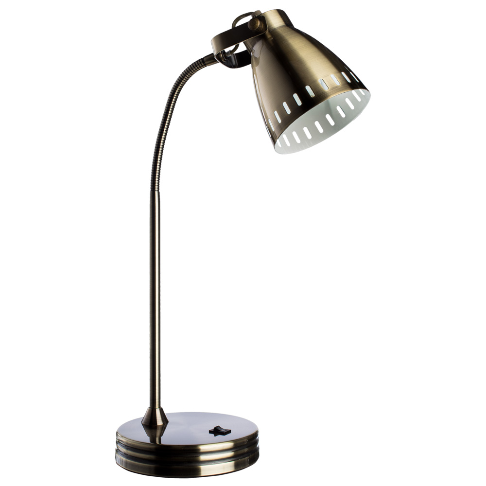 Настольная лампа Arte Lamp LUNED A2214LT-1AB, цвет бронза - фото 1