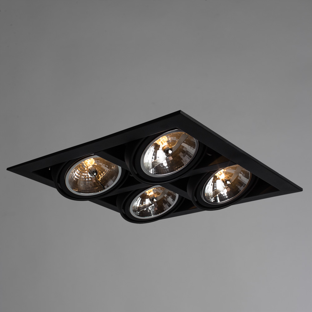 Встраиваемый светильник Arte Lamp CARDANI GRANDE A5935PL-4BK, цвет черный - фото 2