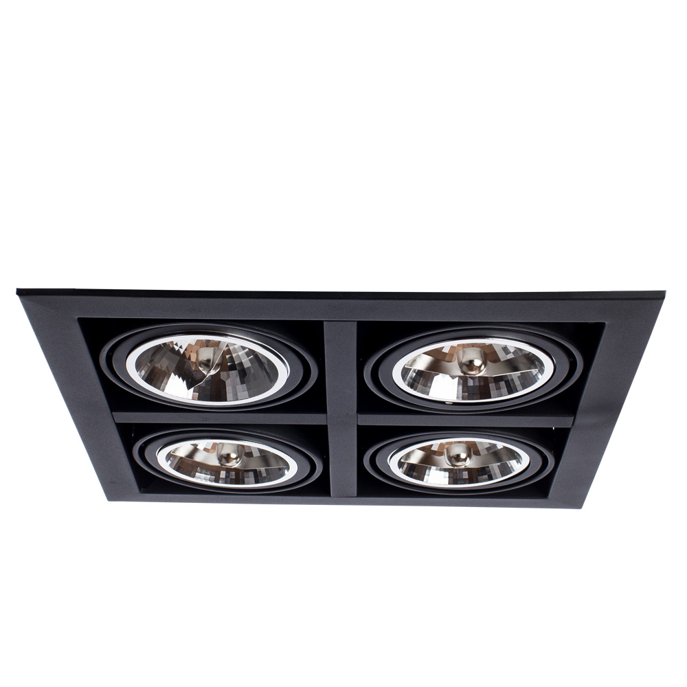 Встраиваемый светильник Arte Lamp CARDANI GRANDE A5935PL-4BK, цвет черный - фото 1