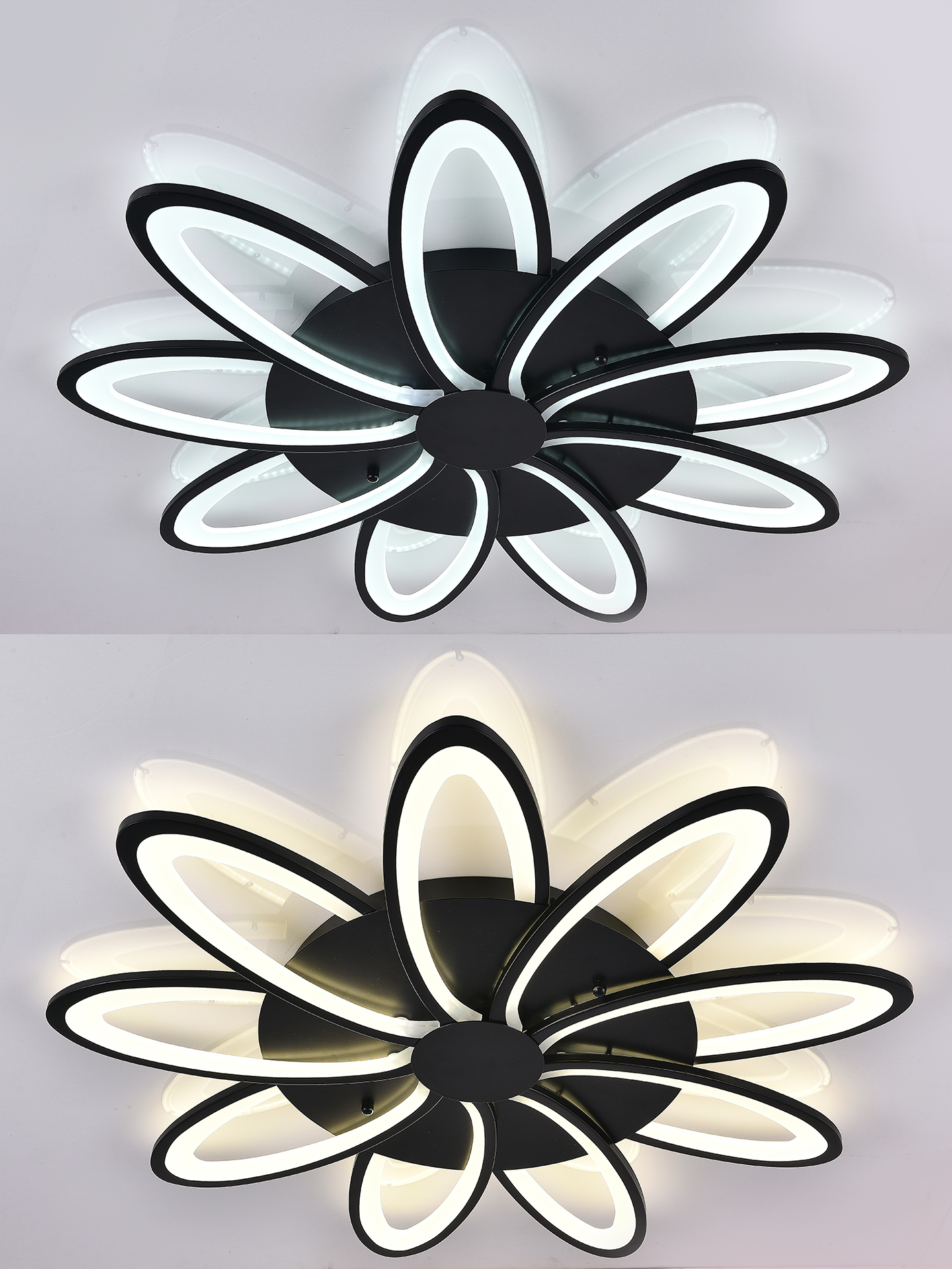 Люстра Natali Kovaltseva HIGH-TECH LED LAMPS 82009 BLACK, цвет белый - фото 6