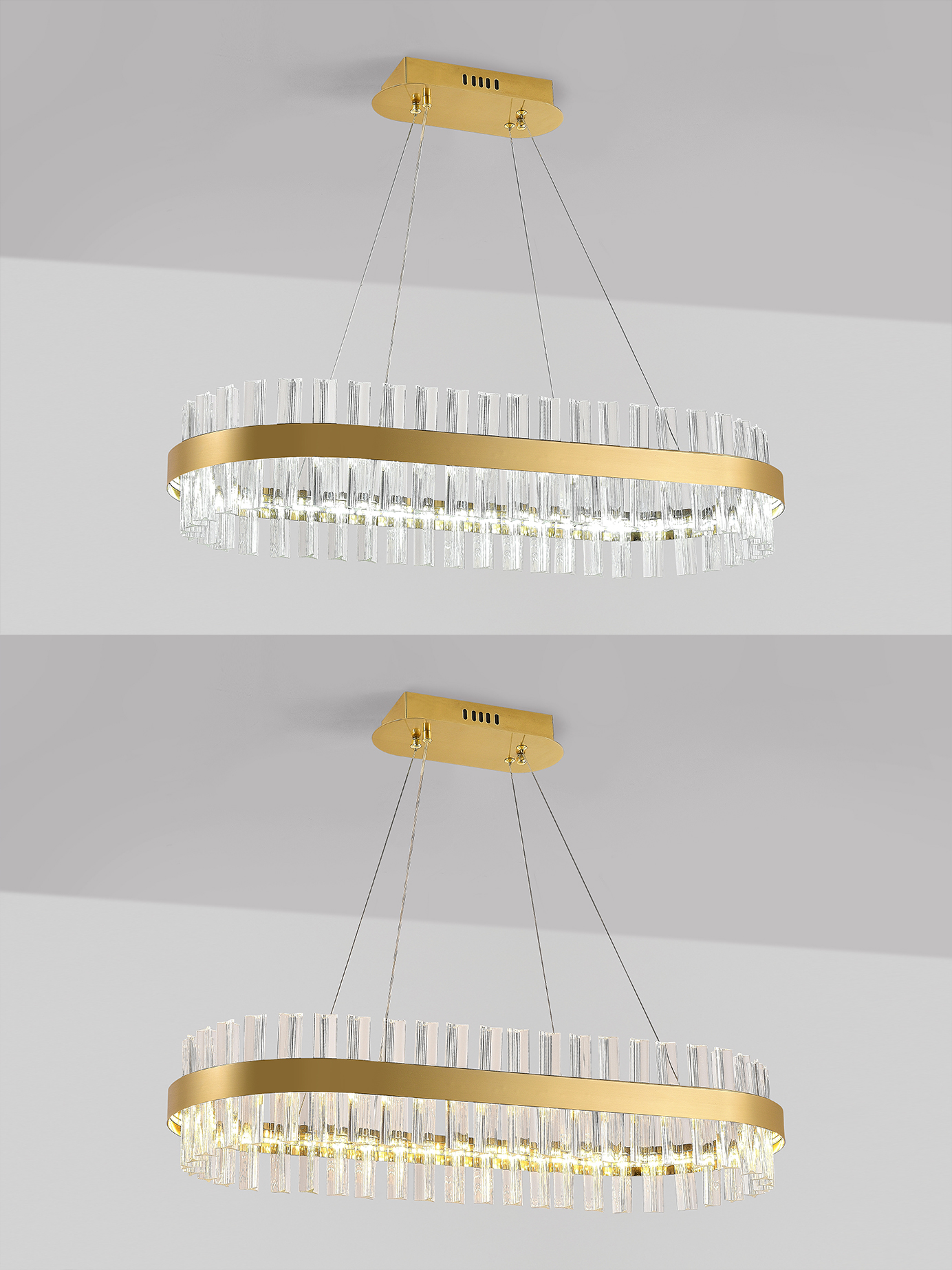 Люстра Natali Kovaltseva LED LAMPS 81252, цвет золотистый - фото 3