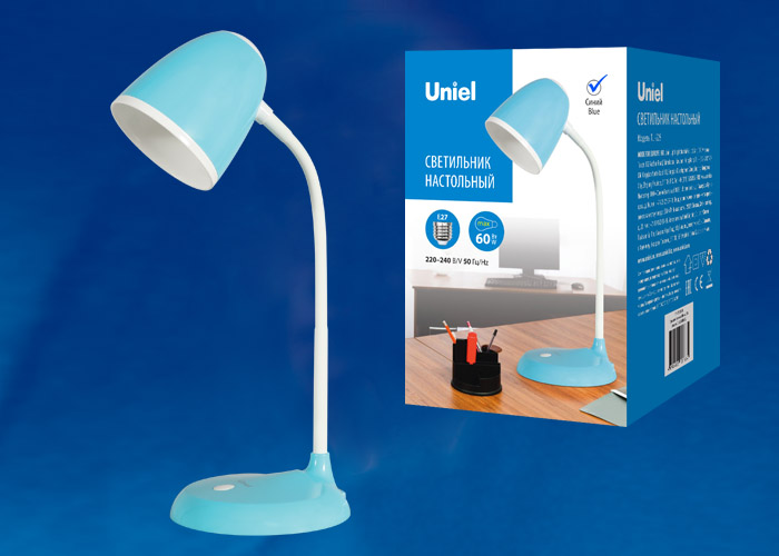 Настольная лампа Uniel UL-00003652, цвет синий