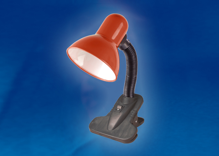 Настольная лампа Uniel 00757, цвет красный