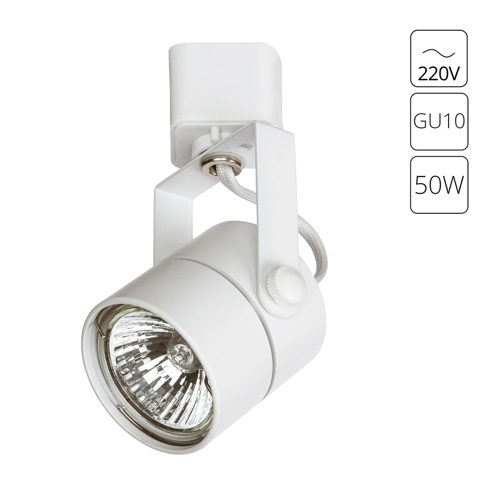 Трековый светильник Arte Lamp Lente A1310PL-1WH, цвет белый - фото 1