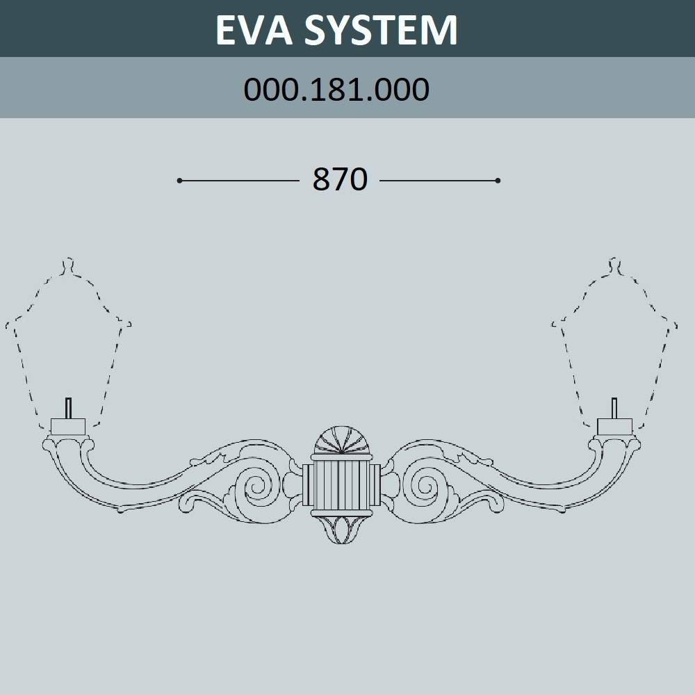 Консоль для паркового фонаря Fumagalli EVA SYS 000.181.000.A0