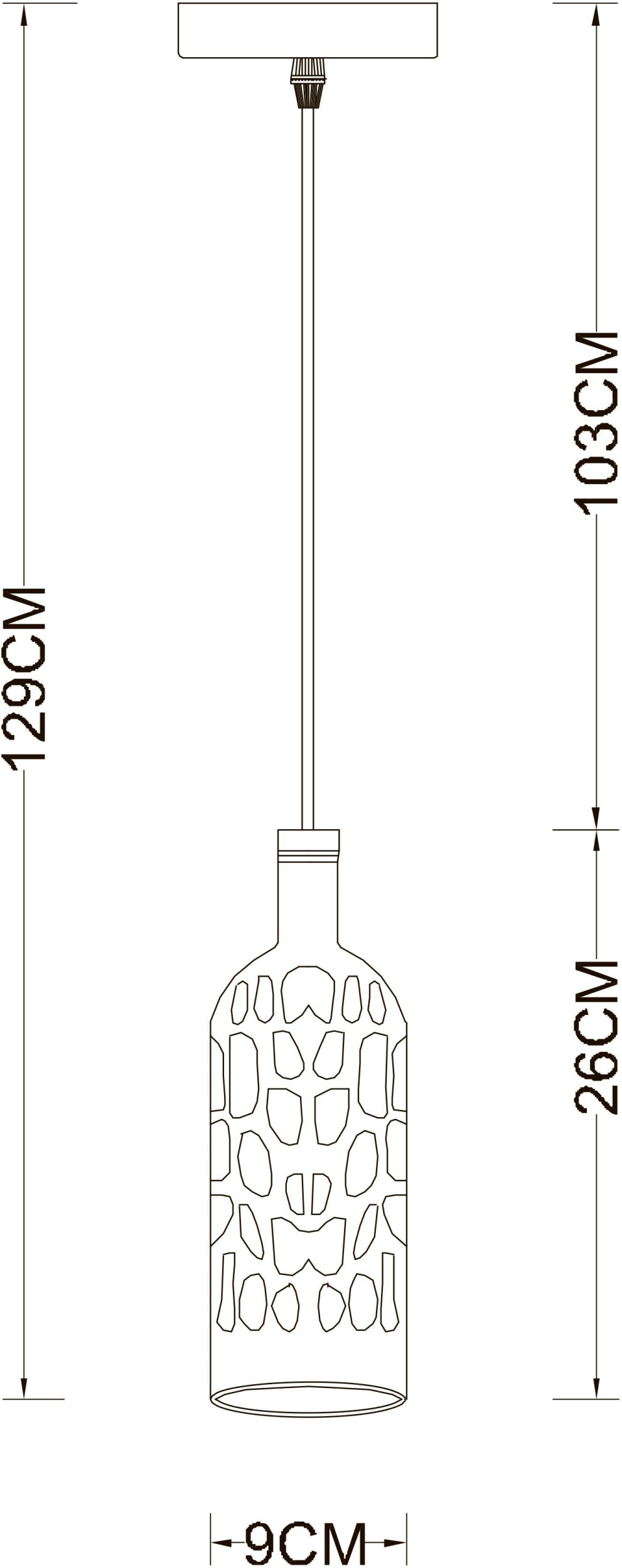 Светильник Arte Lamp FESTA A8132SP-1GR, цвет черный - фото 4