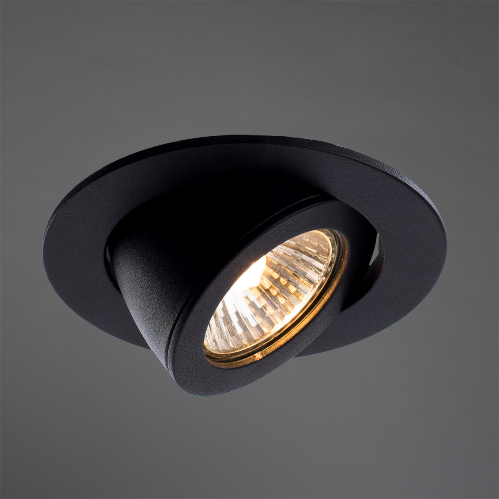 Встраиваемый Светильник Arte Lamp Accento A4009PL-1BK, цвет черный - фото 2