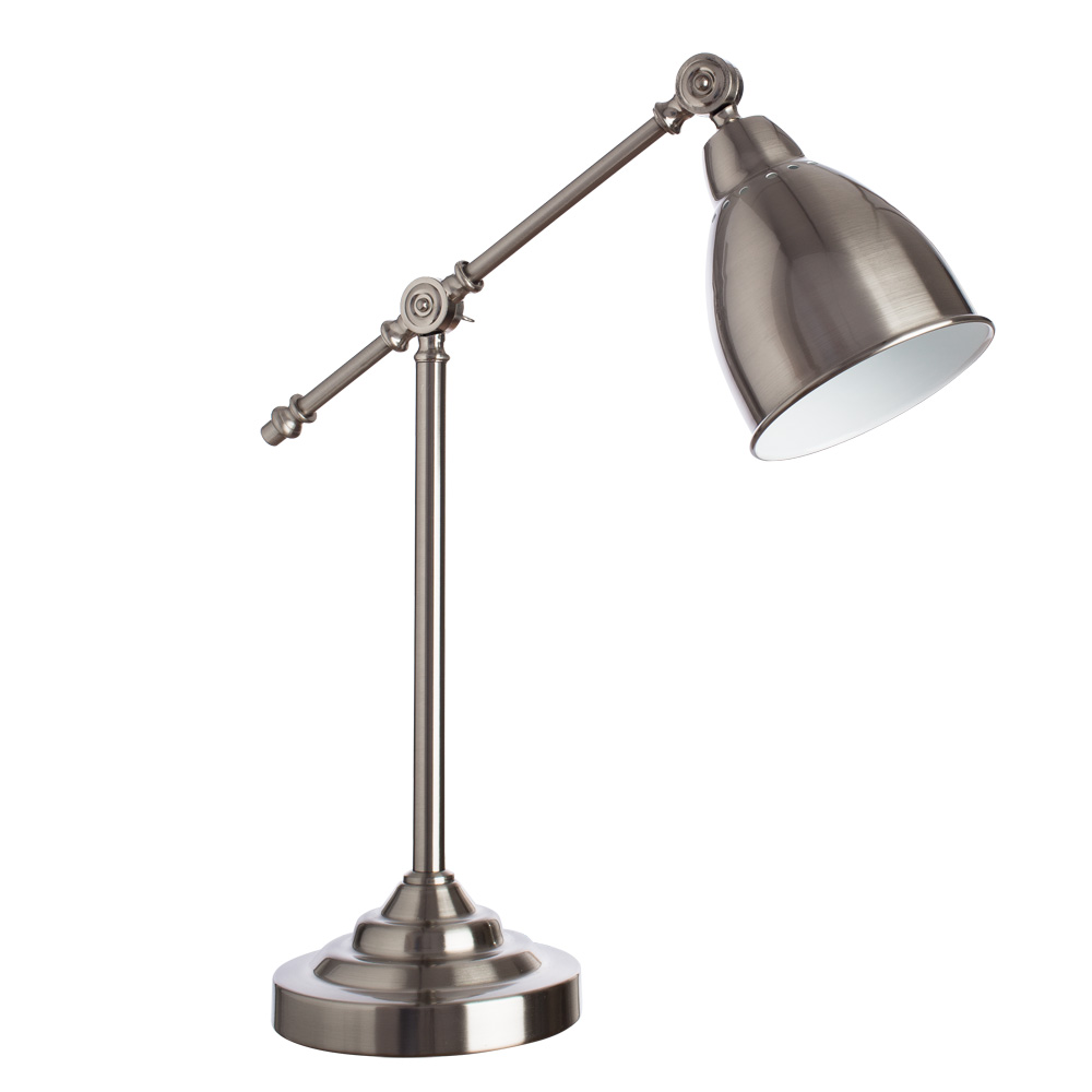 Настольная лампа Arte Lamp BRACCIO A2054LT-1SS, цвет серебристый