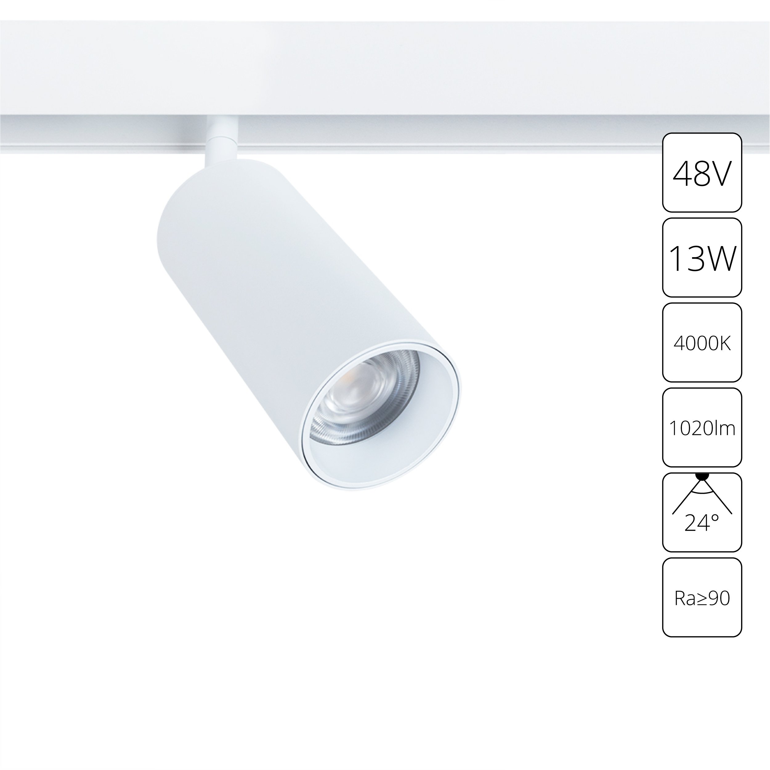 Магнитный трековый светильник Arte Lamp LINEA A4631PL-1WH, цвет белый - фото 1