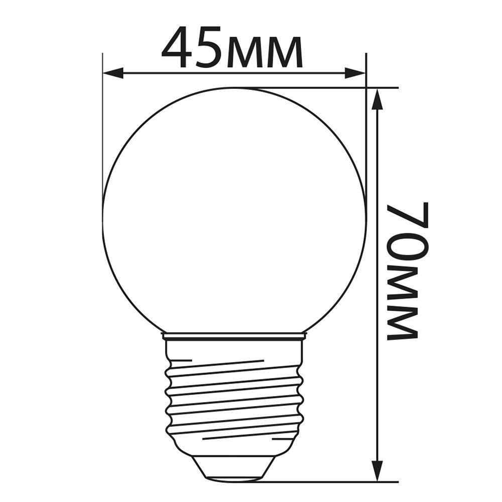 Светодиодная лампа Feron LB-37 Шар 1W МультиколорK E27 38126 - фото 6