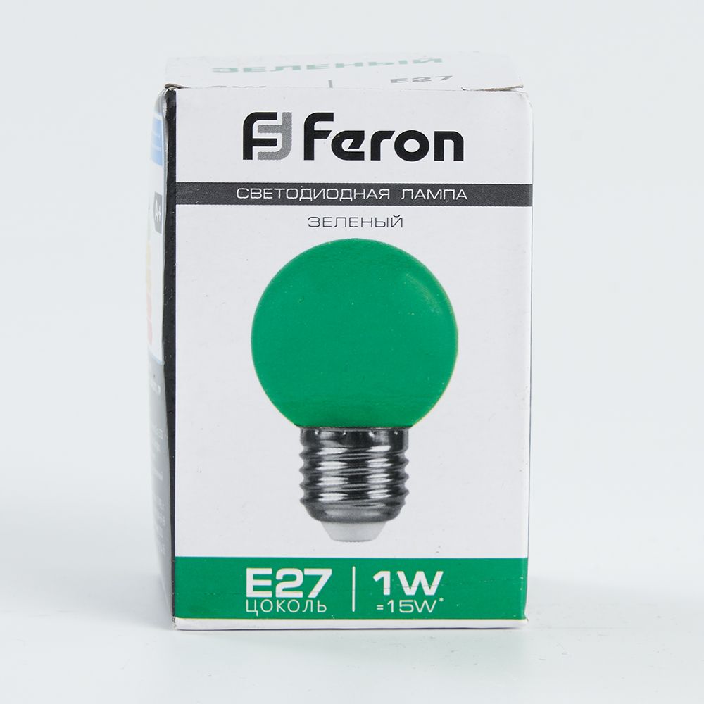 Лампочка Feron 25117, цвет зеленый - фото 3