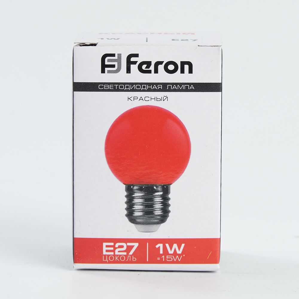 Лампочка Feron 25116, цвет красный - фото 4