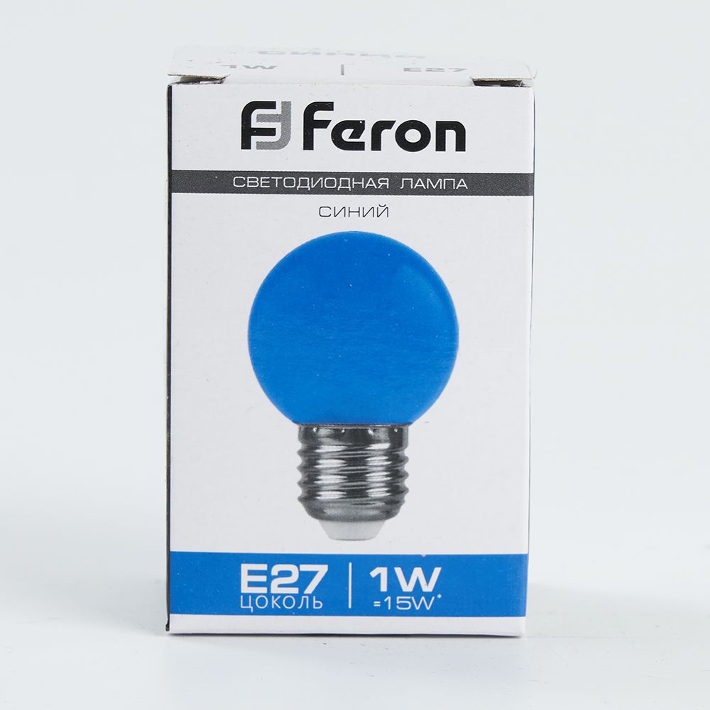 Лампочка Feron 25118, цвет синий - фото 4