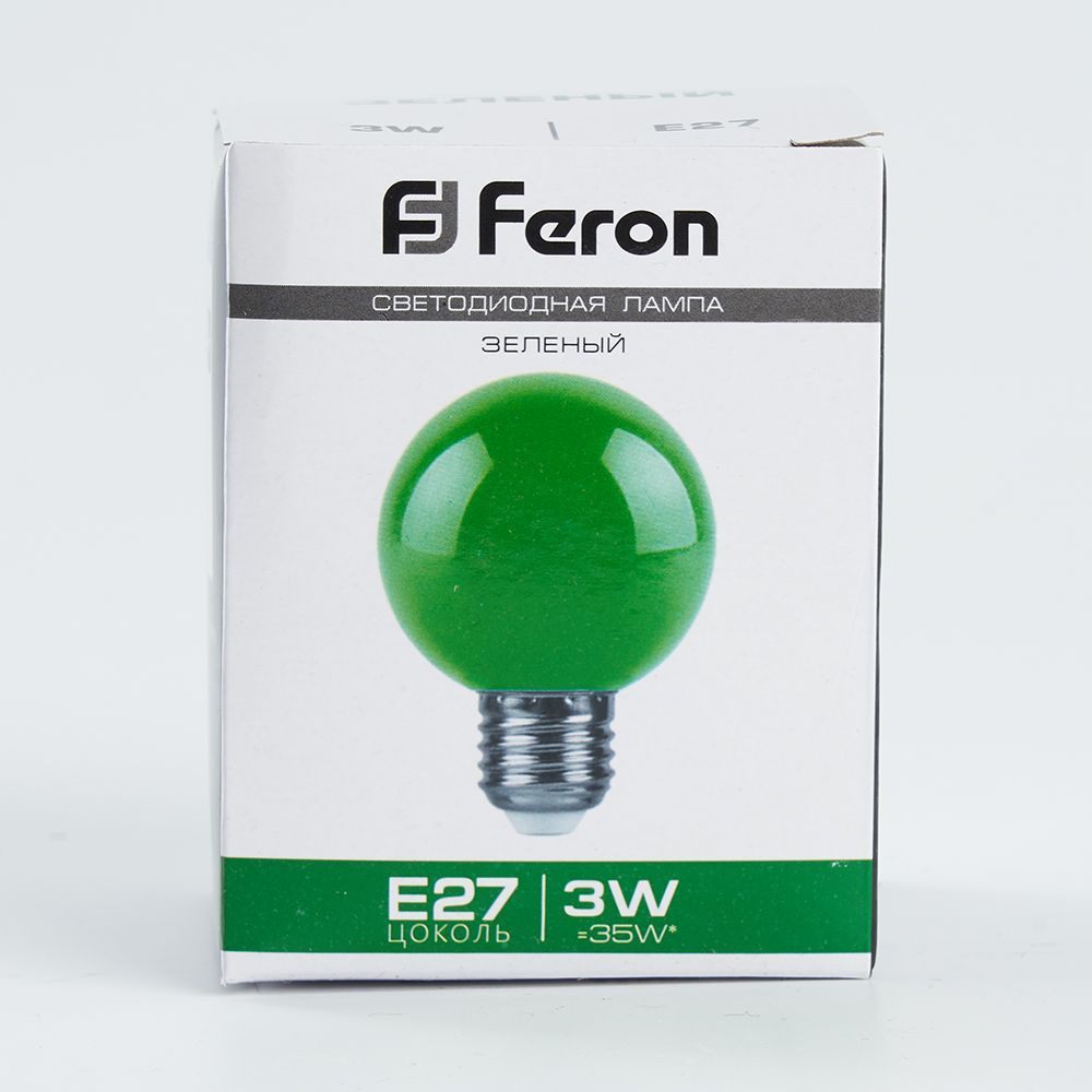 Лампочка Feron 25907, цвет зеленый - фото 4