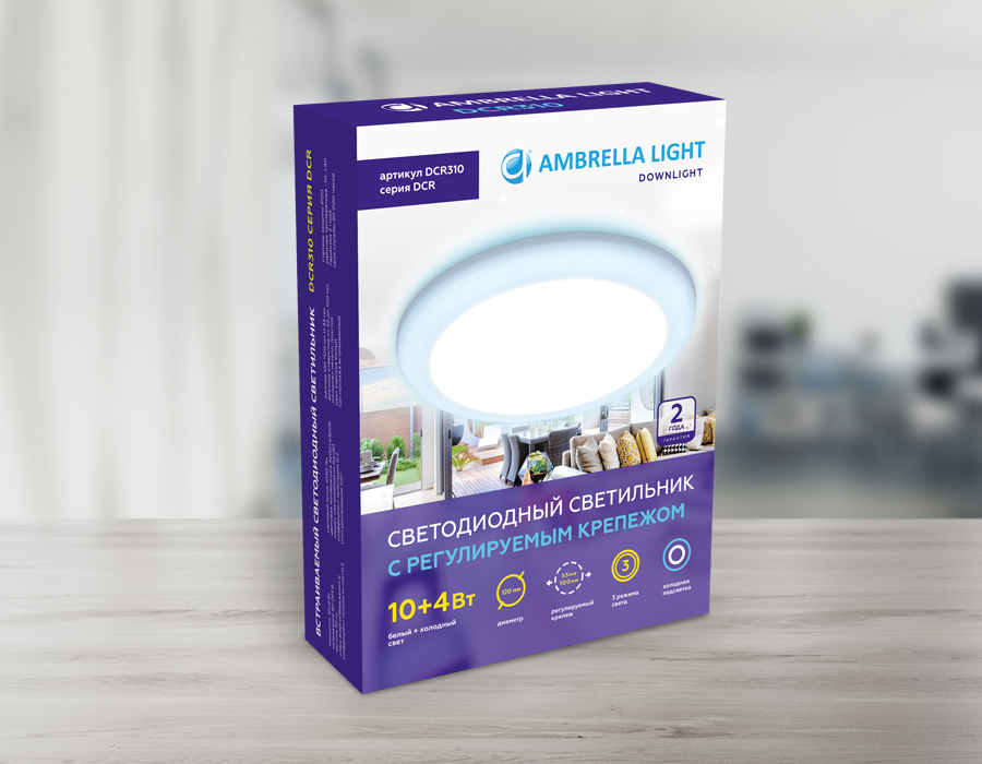 Встраиваемый светильник DOWNLIGHT Ambrella light DCR310, цвет белый - фото 8