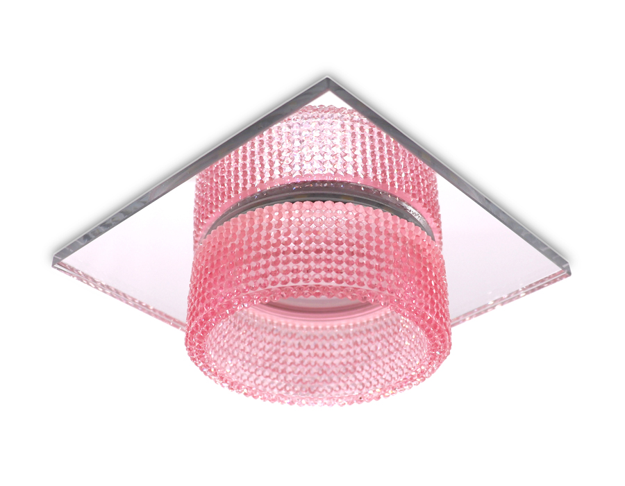 Встраиваемый светильник TECHNO Ambrella light TN356, цвет розовый - фото 3