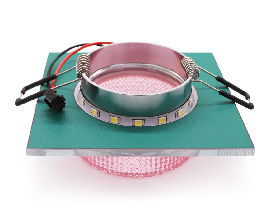 Встраиваемый светильник TECHNO Ambrella light TN356, цвет розовый - фото 7