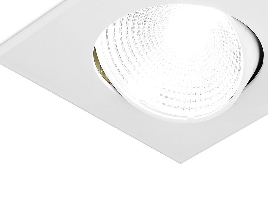 Встраиваемый светильник TECHNO Ambrella light S490 W, цвет белый - фото 2
