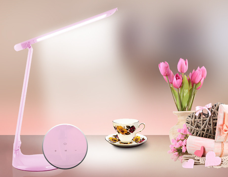 Настольная лампа DESK Ambrella light DE551, цвет розовый - фото 7