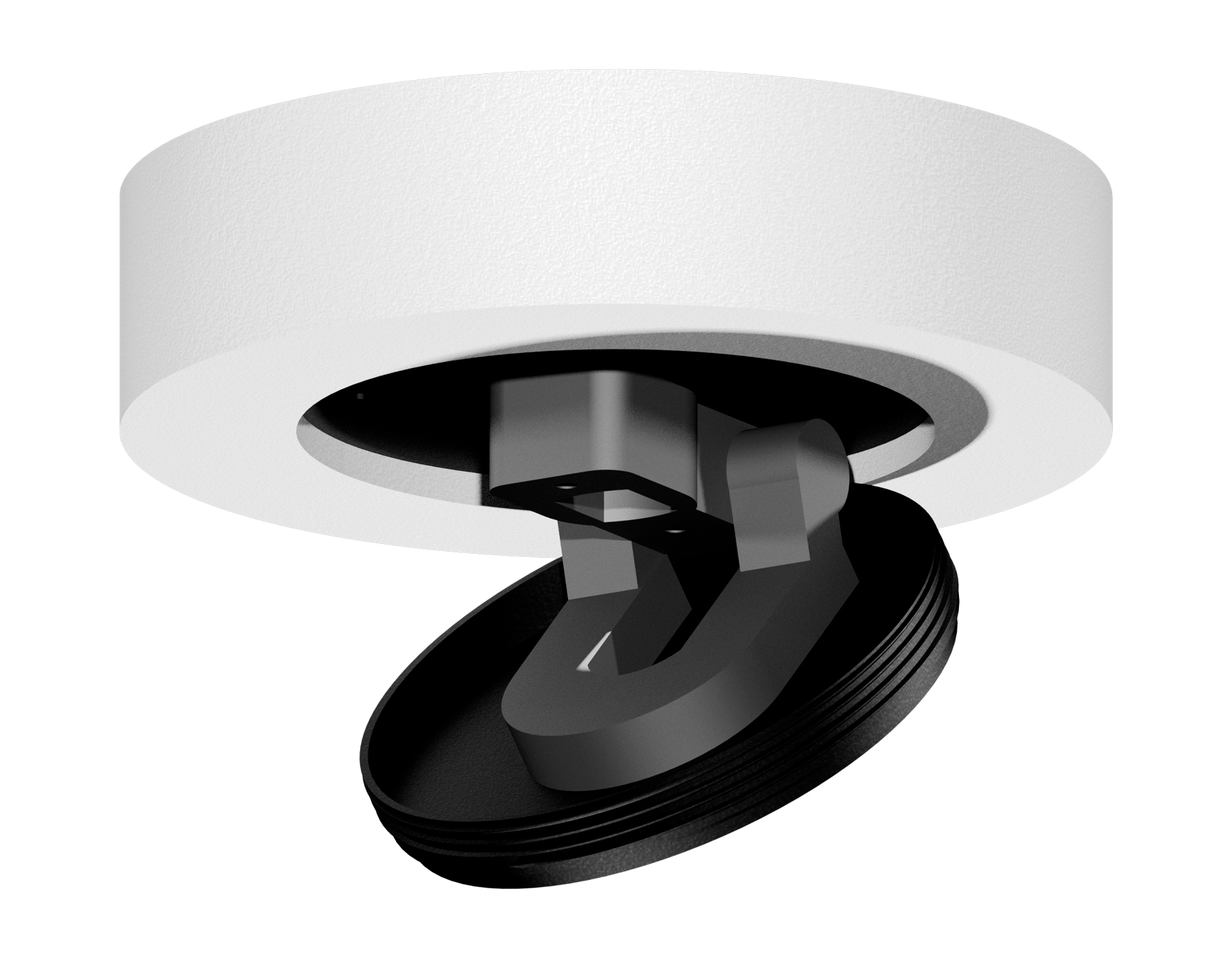 Крепеж накладной скрытый поворотный для корпуса DIY SPOT Ambrella light A2228, цвет белый;черный