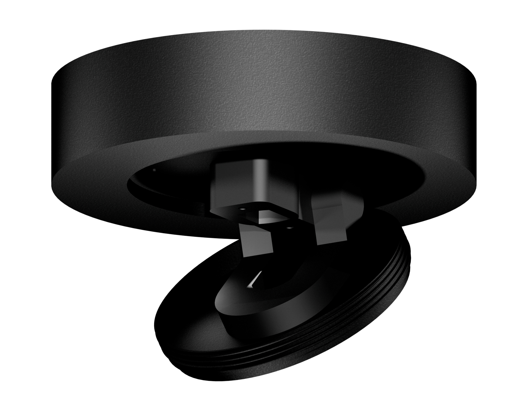 Крепеж накладной скрытый поворотный для корпуса DIY SPOT Ambrella light A2229, цвет черный