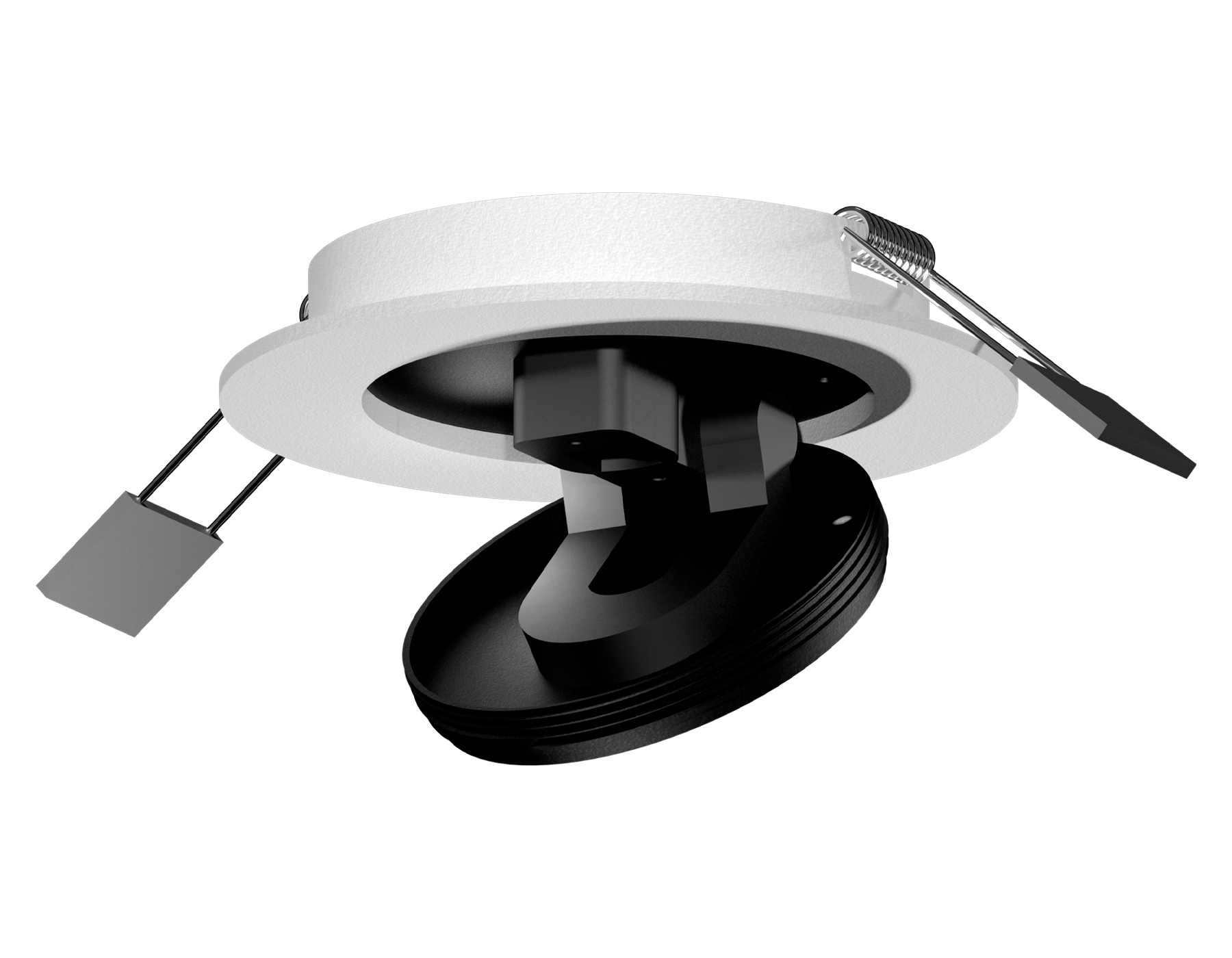 Крепеж встраиваемый скрытый поворотный для корпуса светильника DIY SPOT Ambrella light A2241, цвет белый;черный