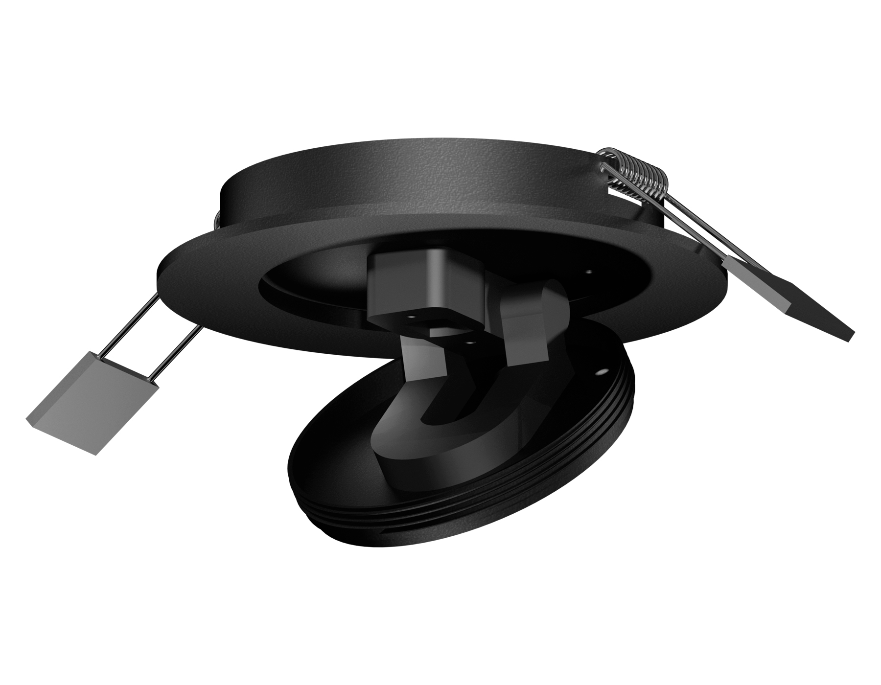 Крепеж встраиваемый скрытый поворотный для корпуса светильника DIY SPOT Ambrella light A2242, цвет черный