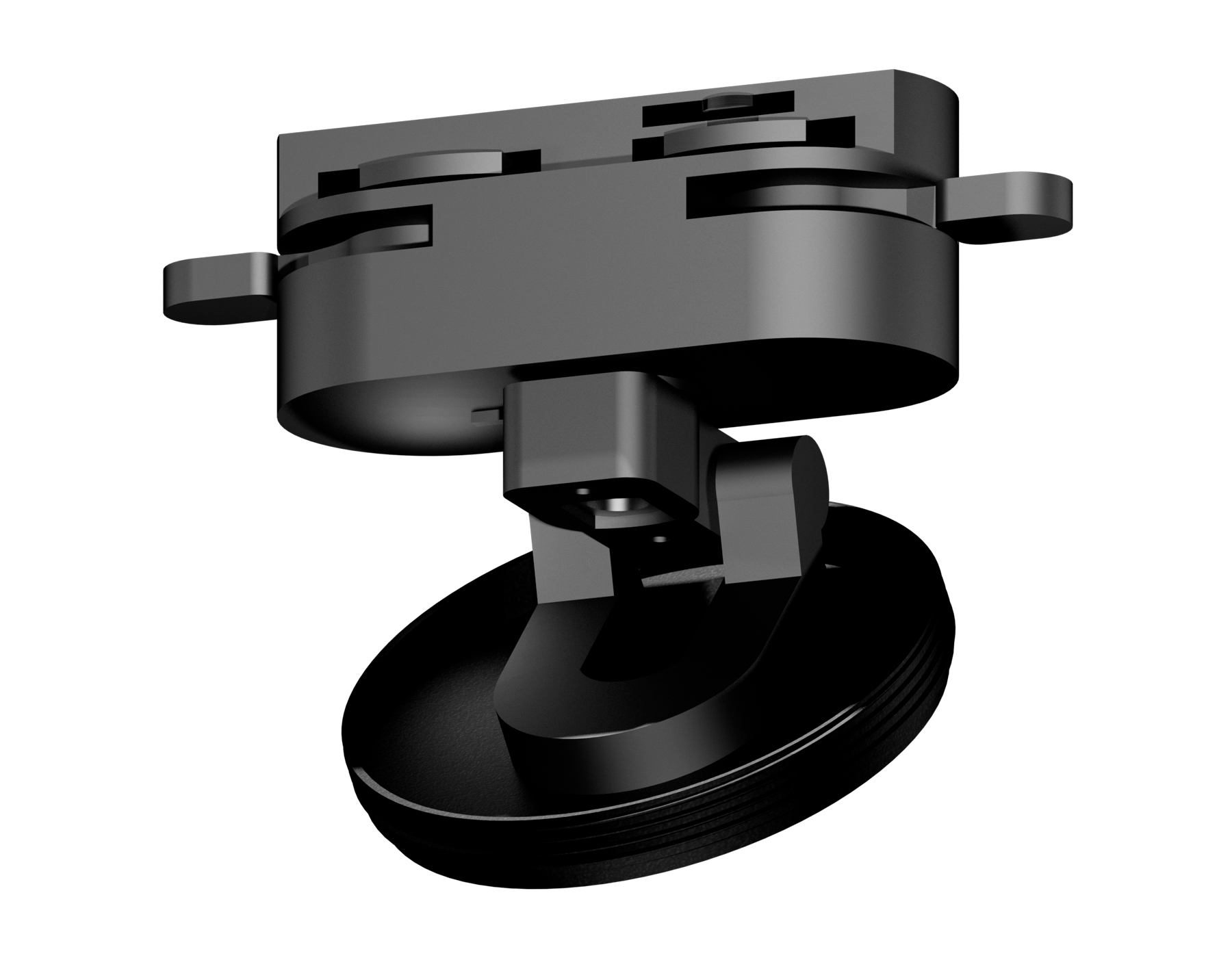 Крепеж трековый скрытый поворотный для корпуса DIY SPOT Ambrella light A2526, цвет черный - фото 1
