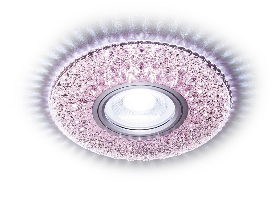 Встраиваемый светильник COMPO SPOT Ambrella light S333 PI/CLD, цвет хром;розовый S333 PI/CLD - фото 1