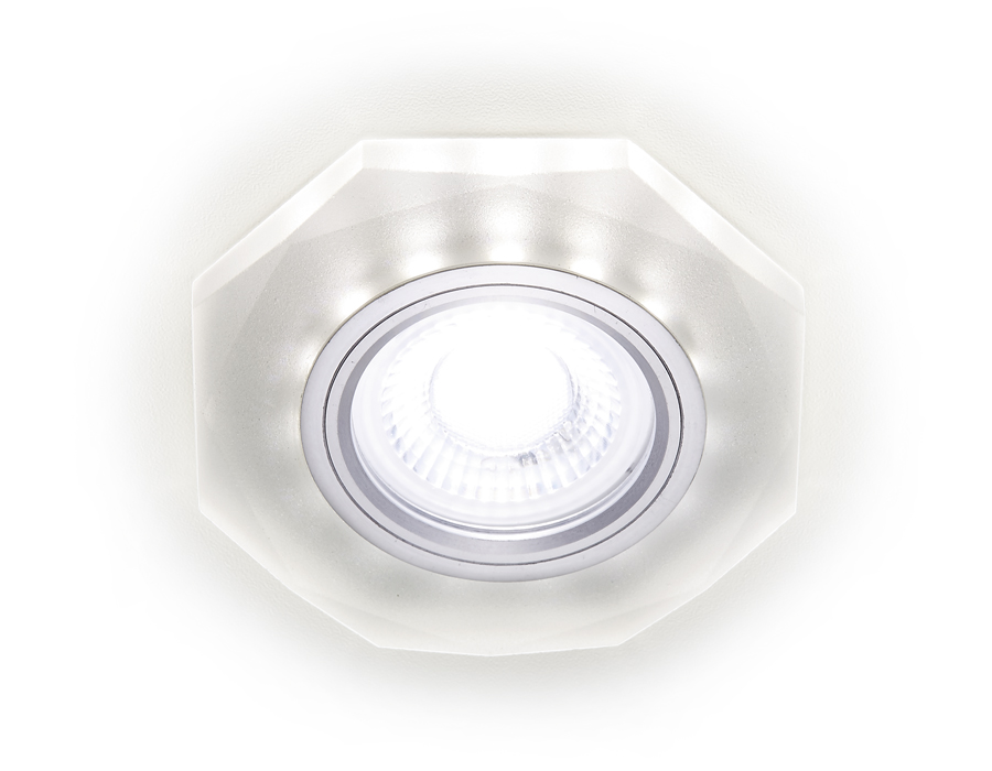 Встраиваемый светильник COMPO SPOT Ambrella light S213 WH, цвет хром;белый - фото 1
